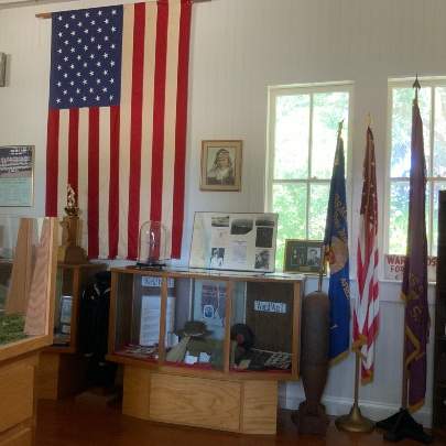 Flags on exhibit